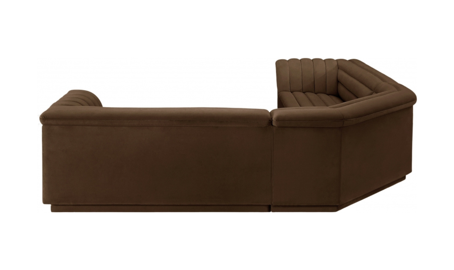 Meridian Furniture Cascade Velvet Upholstered Modular Sectional Sofa