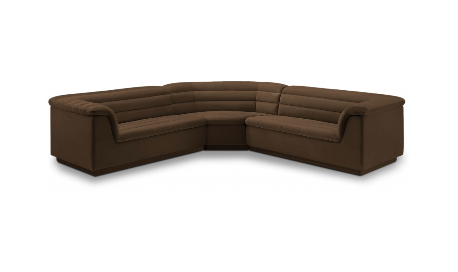 Meridian Furniture Cascade Velvet Upholstered Modular Sectional Sofa