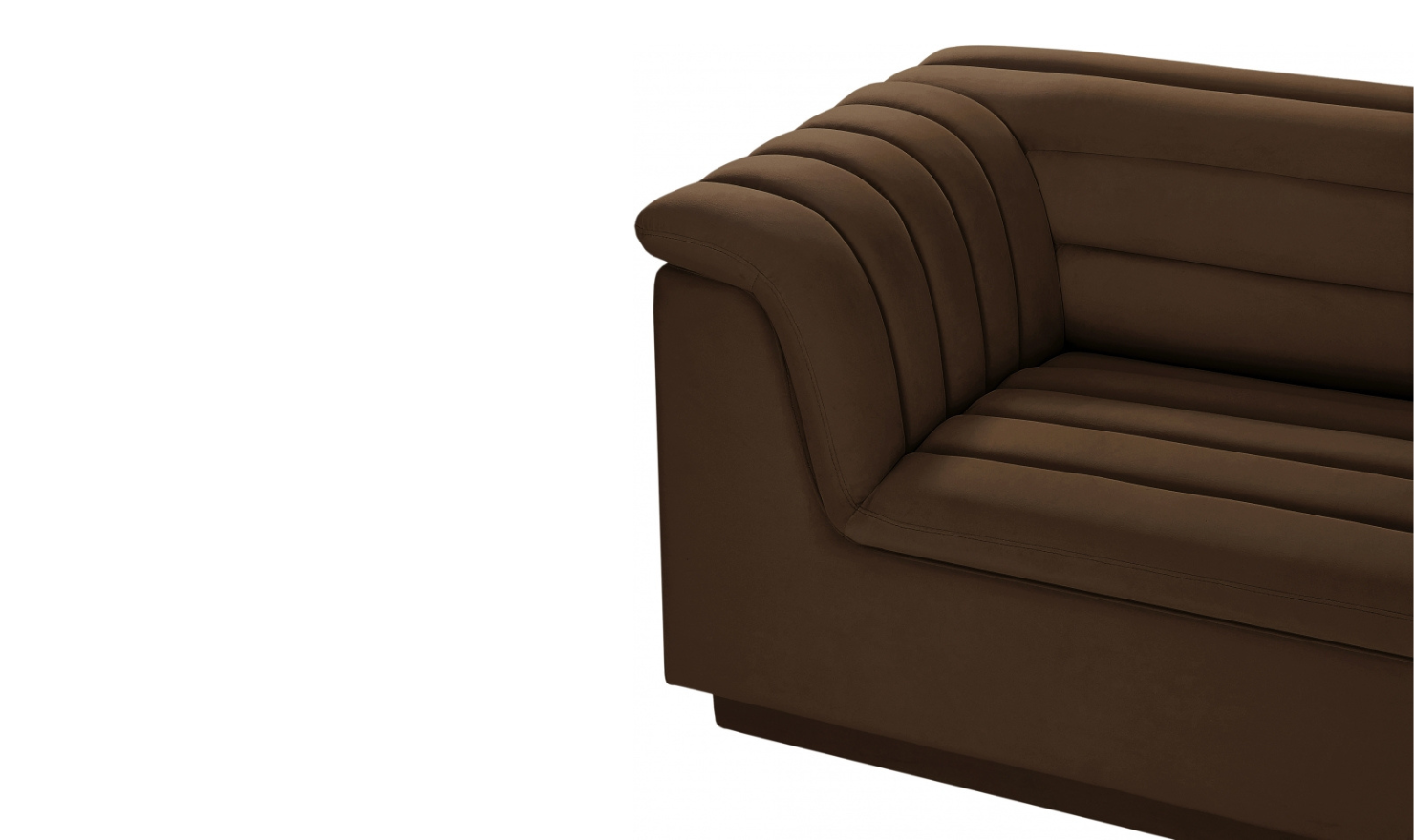 Meridian Furniture Cascade Velvet Upholstered Modular Sectional Sofa