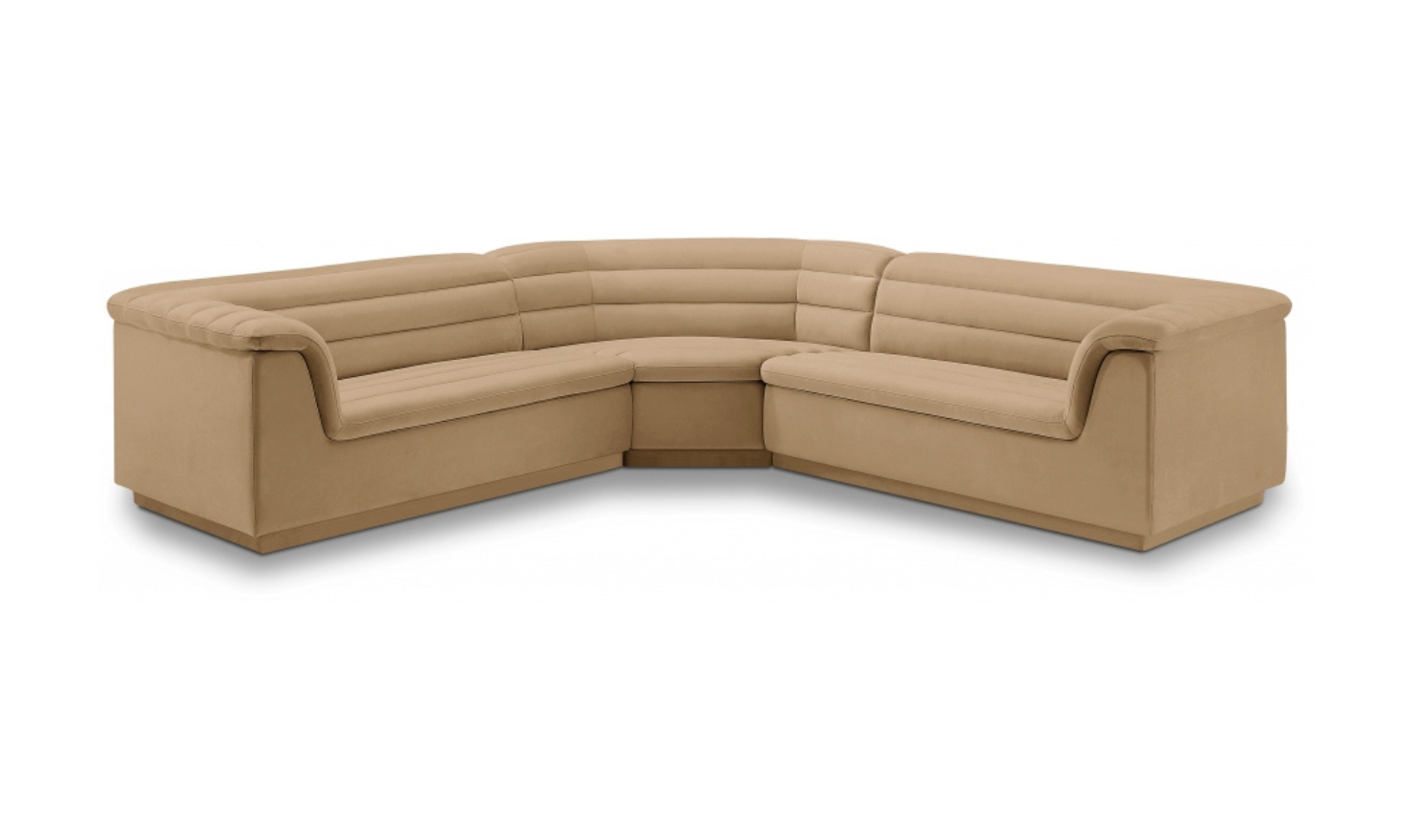 Meridian Furniture Cascade Velvet Upholstered Modular Sectional Sofa