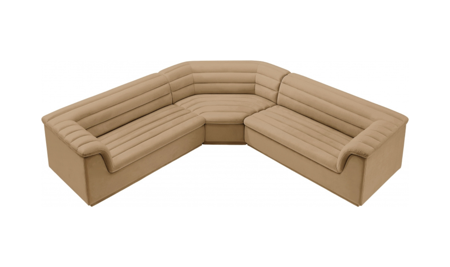 Meridian Furniture Cascade Velvet Upholstered Modular Sectional Sofa