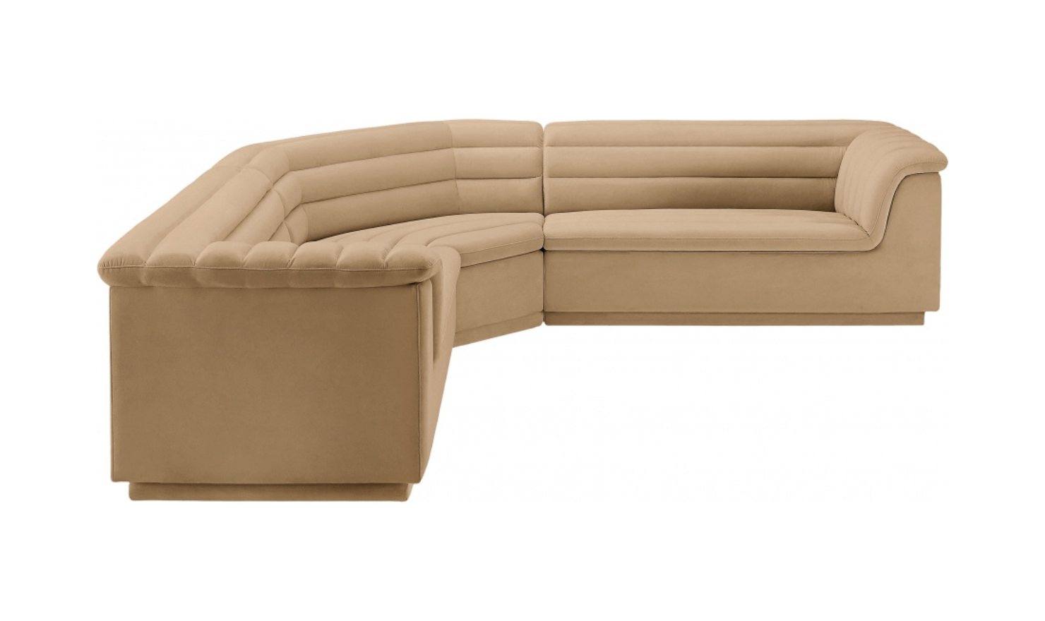 Meridian Furniture Cascade Velvet Upholstered Modular Sectional Sofa