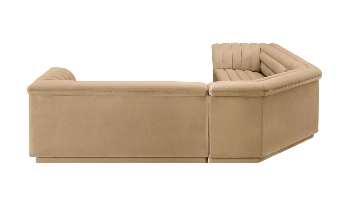 Meridian Furniture Cascade Velvet Upholstered Modular Sectional Sofa