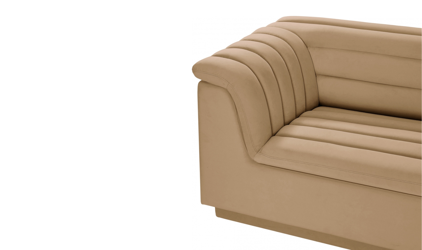 Meridian Furniture Cascade Velvet Upholstered Modular Sectional Sofa