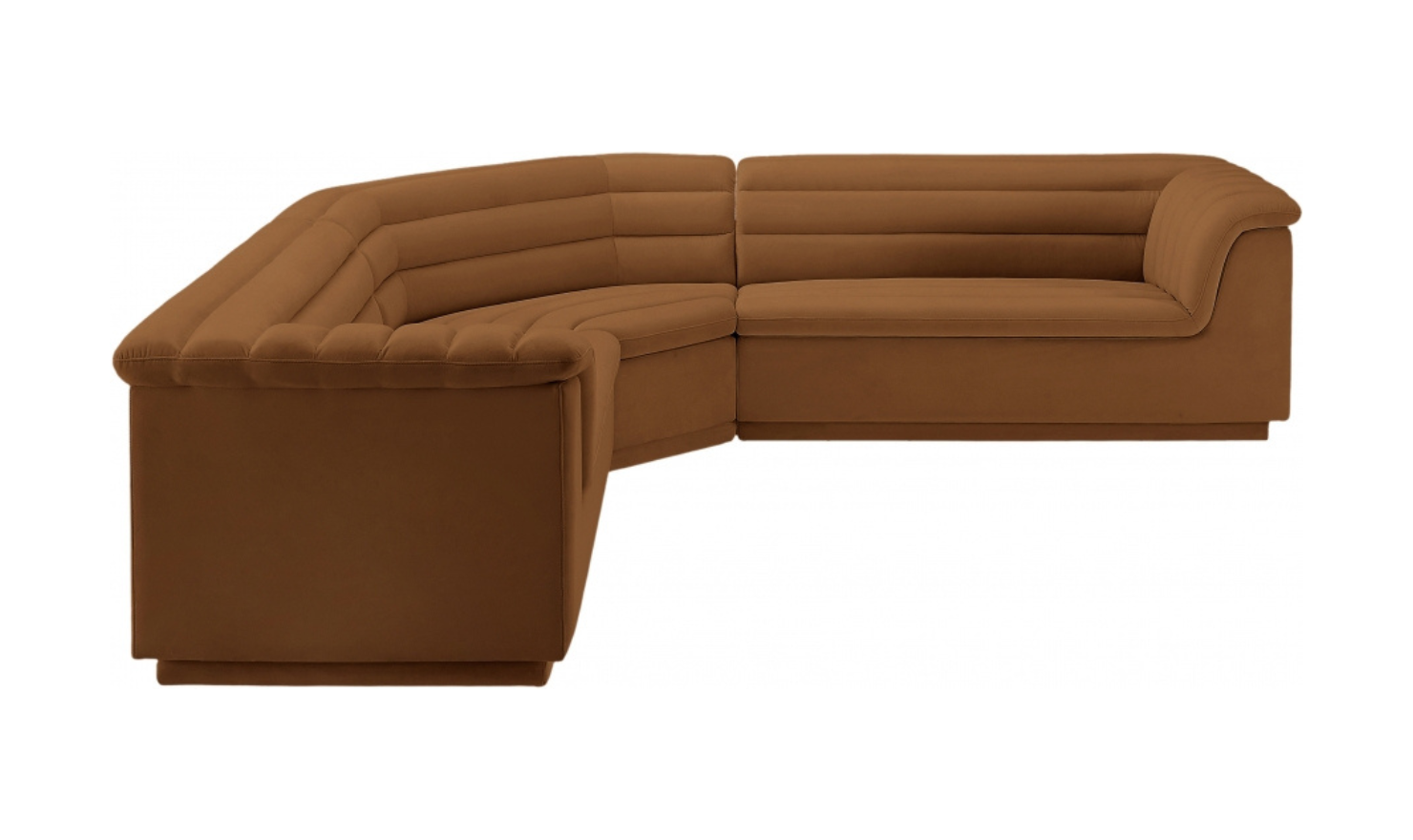 Meridian Furniture Cascade Velvet Upholstered Modular Sectional Sofa