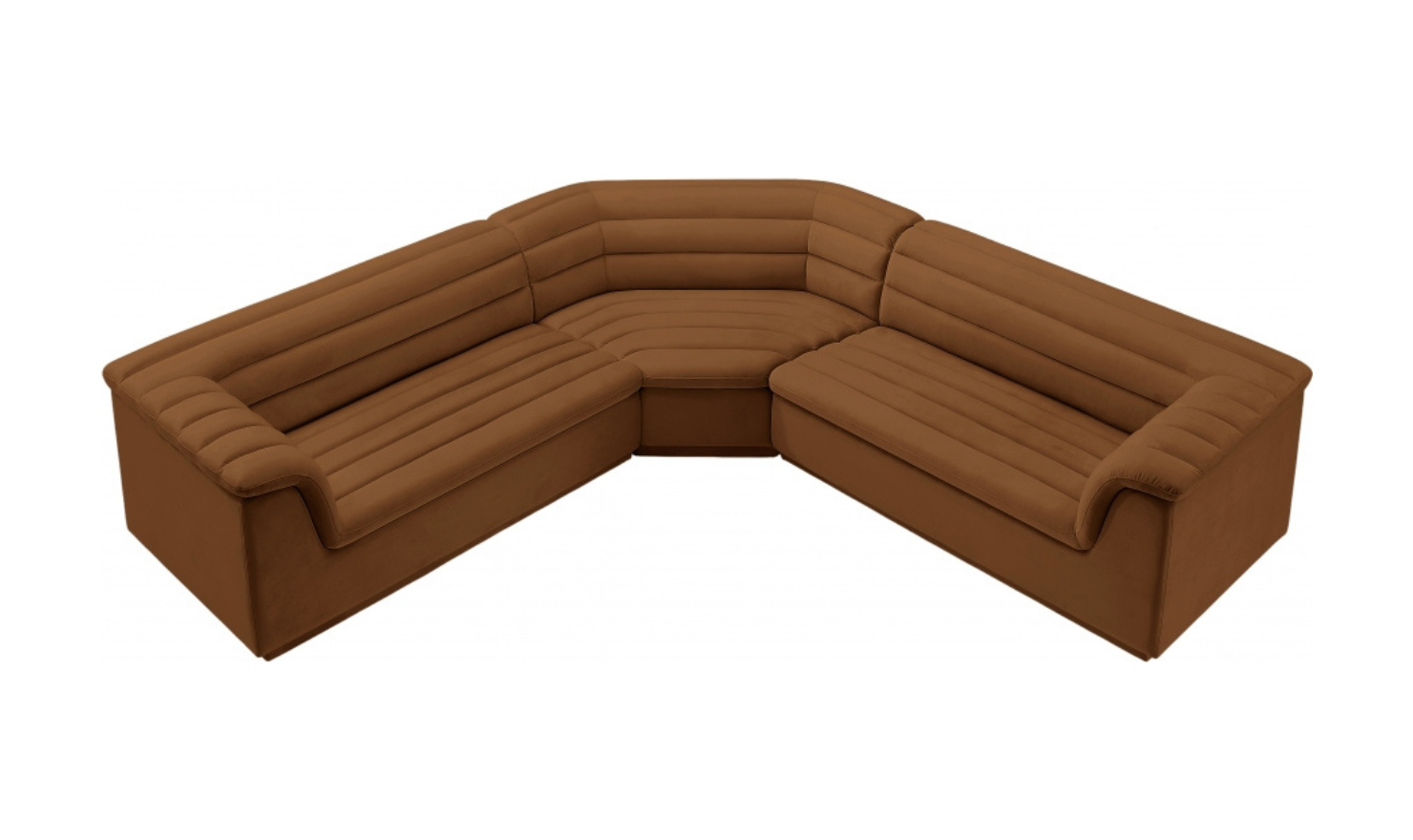 Meridian Furniture Cascade Velvet Upholstered Modular Sectional Sofa