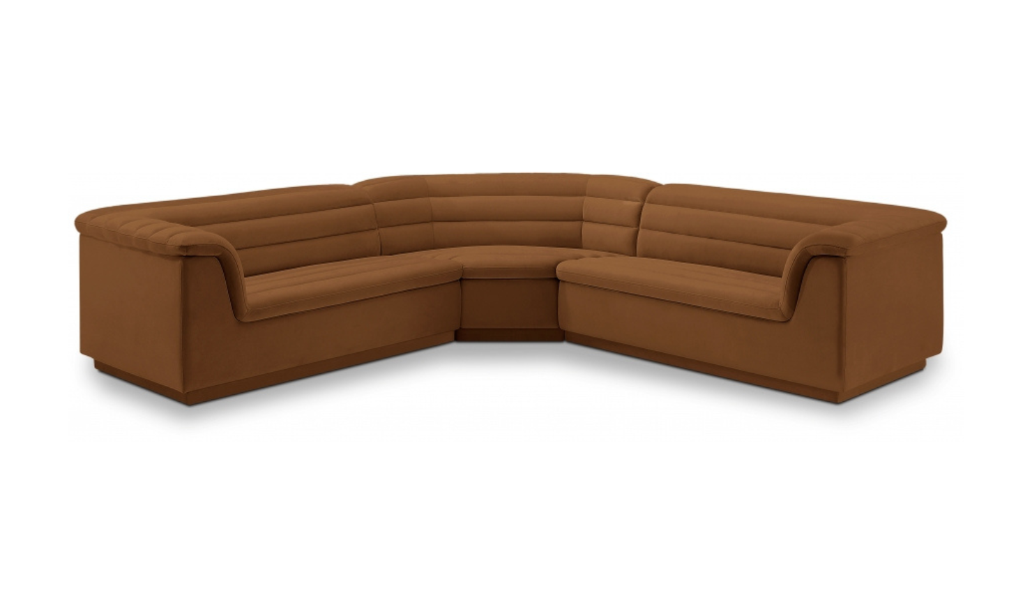 Meridian Furniture Cascade Velvet Upholstered Modular Sectional Sofa