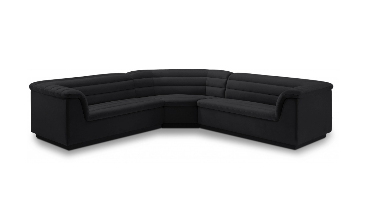 Meridian Furniture Cascade Velvet Upholstered Modular Sectional Sofa