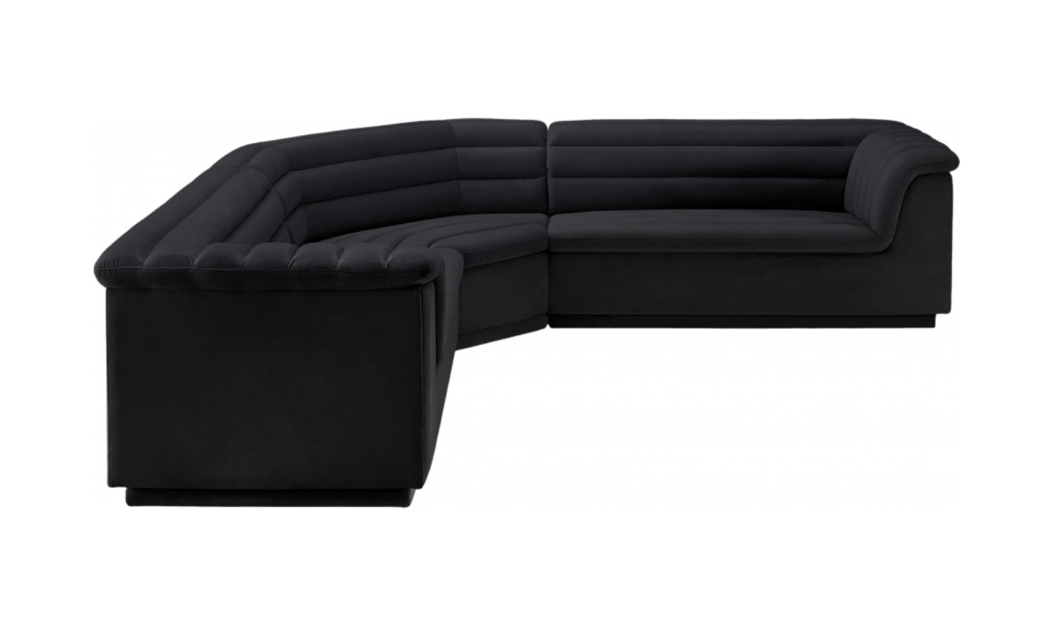 Meridian Furniture Cascade Velvet Upholstered Modular Sectional Sofa