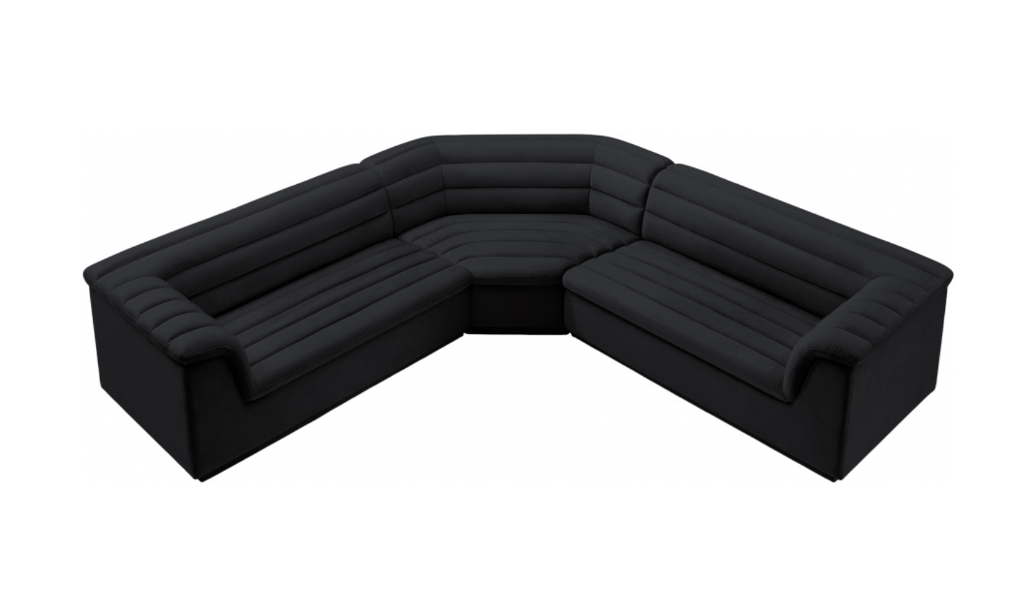 Meridian Furniture Cascade Velvet Upholstered Modular Sectional Sofa