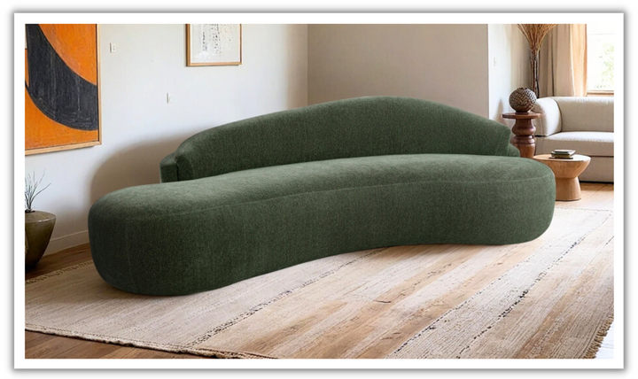 Meridian Furniture Caspian Chenille Fabric Upholstered Sofa-jennifer furniture