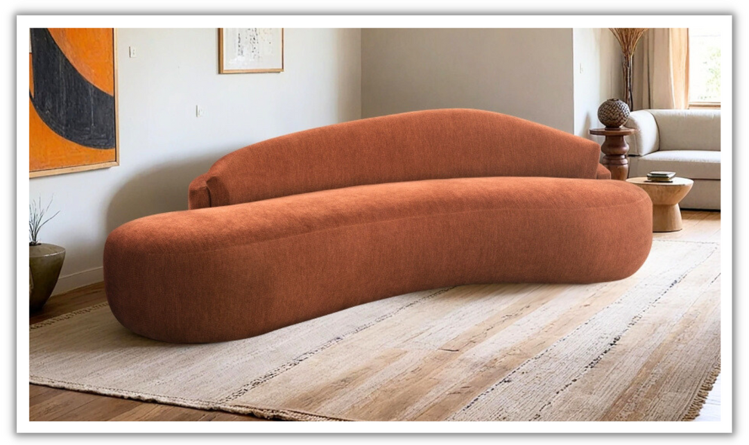 Meridian Furniture Caspian Chenille Fabric Upholstered Sofa-jennifer furniture