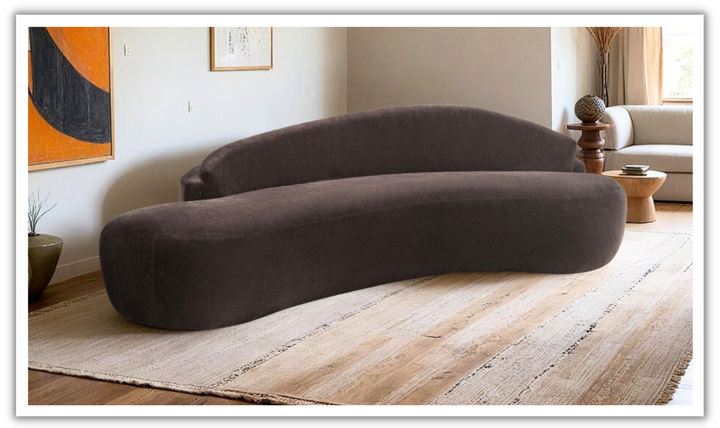 Meridian Furniture Caspian Chenille Fabric Upholstered Sofa-jennifer furniture