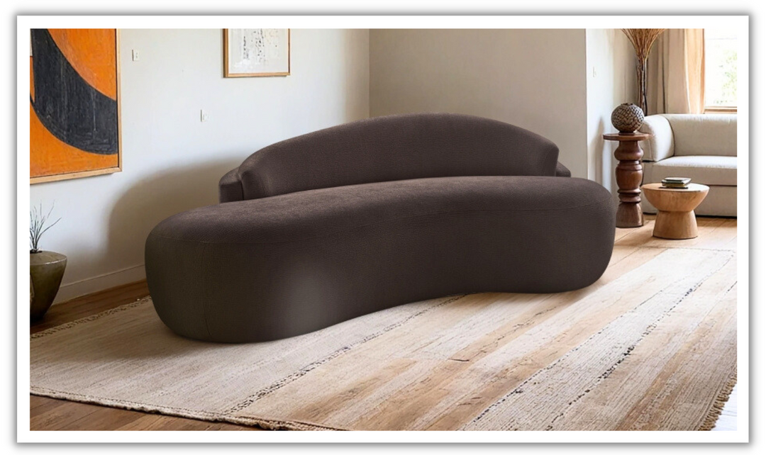 Meridian Furniture Caspian Chenille Fabric Upholstered Loveseat