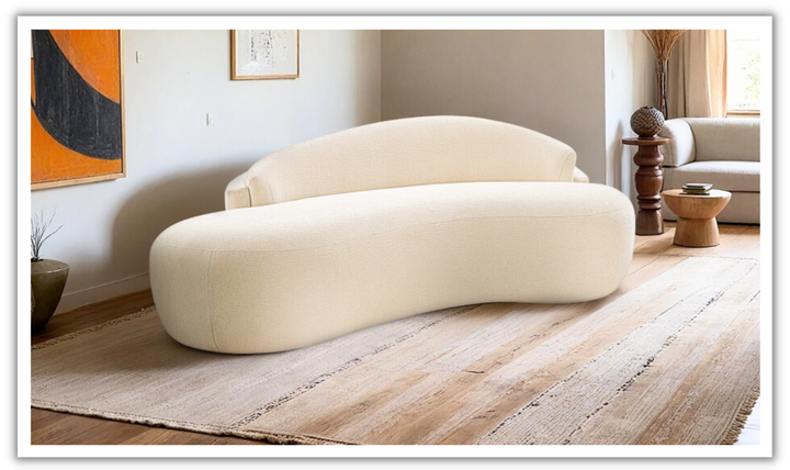 Meridian Furniture Caspian Chenille Fabric Upholstered Loveseat