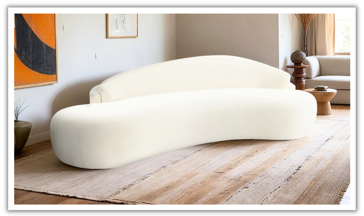 Meridian Furniture Caspian Chenille Fabric Upholstered Sofa-jennifer furniture