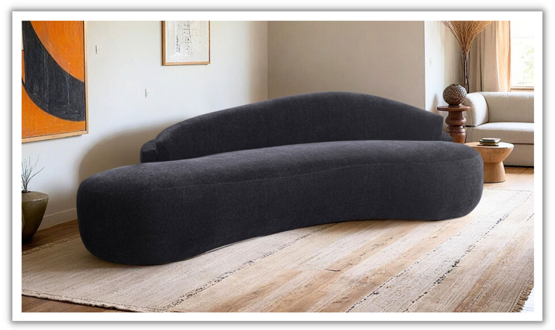 Meridian Furniture Caspian Chenille Fabric Upholstered Sofa-jennifer furniture
