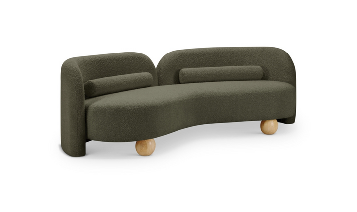 Meridian Furniture Daphne Boucle Fabric Upholstered Sofa