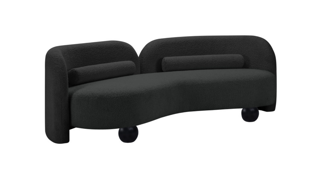 Meridian Furniture Daphne Boucle Fabric Upholstered Sofa