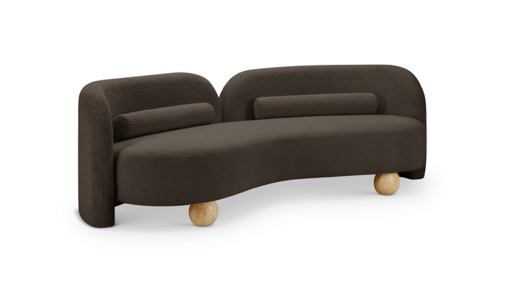 Meridian Furniture Daphne Boucle Fabric Upholstered Sofa