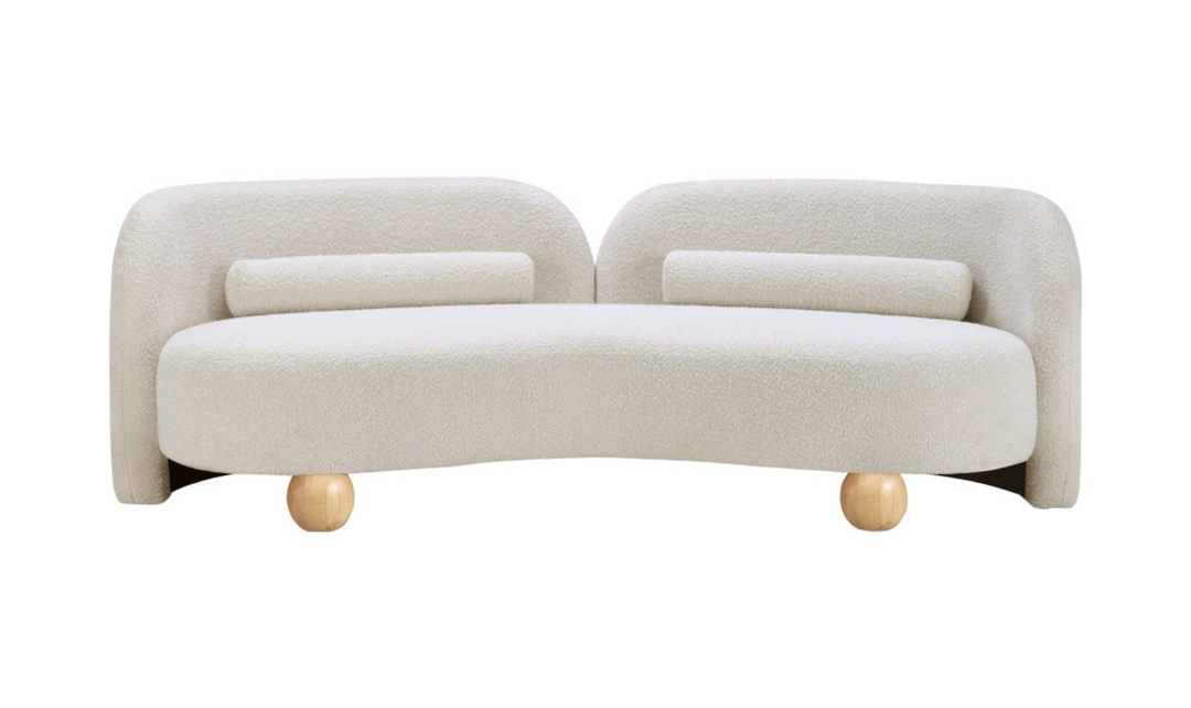 Meridian Furniture Daphne Boucle Fabric Upholstered Sofa