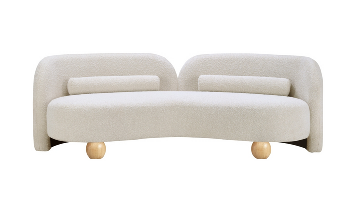 Meridian Furniture Daphne Boucle Fabric Upholstered Sofa