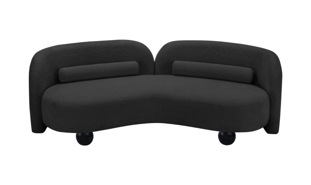 Meridian Furniture Daphne Boucle Fabric Upholstered Sofa