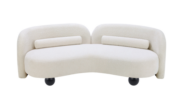 Meridian Furniture Daphne Boucle Fabric Upholstered Sofa