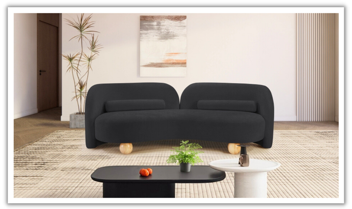 Meridian Furniture Daphne Chenille Fabric Upholstered Sofa
