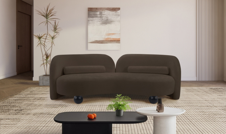 Meridian Furniture Daphne Chenille Fabric Upholstered Sofa