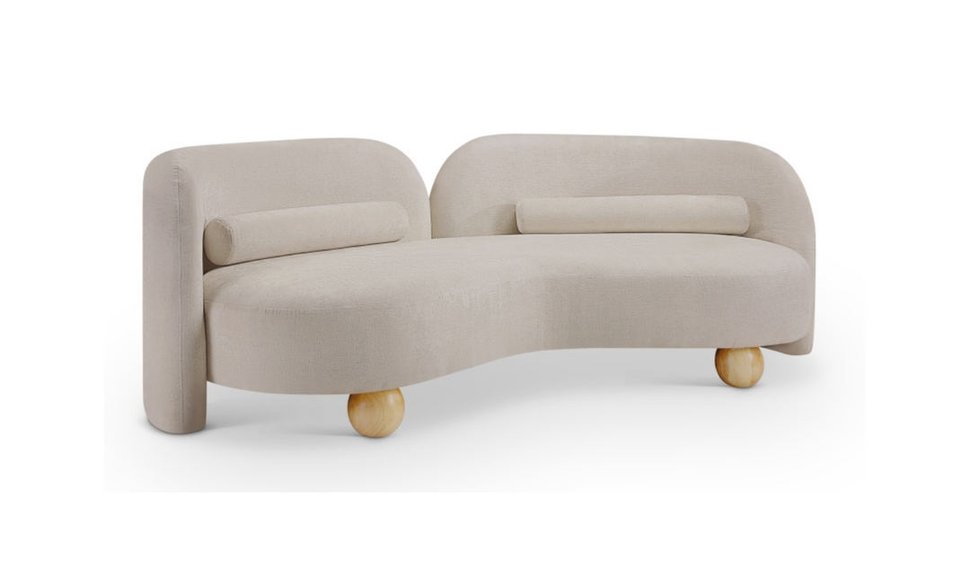 Meridian Furniture Daphne Chenille Fabric Upholstered Sofa