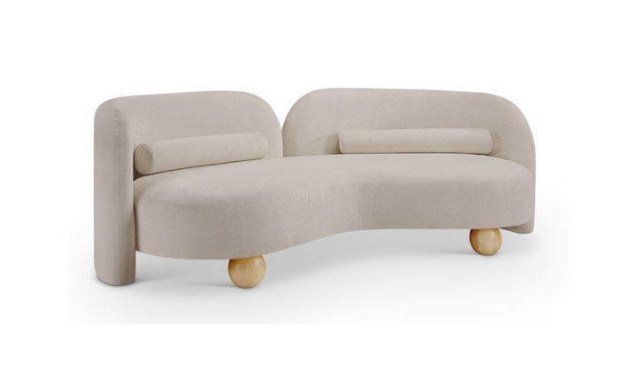 Meridian Furniture Daphne Chenille Fabric Upholstered Sofa
