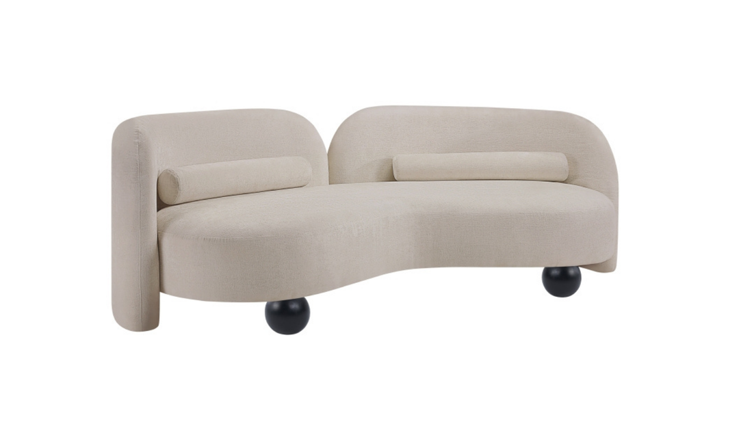 Meridian Furniture Daphne Chenille Fabric Upholstered Sofa