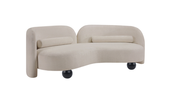 Meridian Furniture Daphne Chenille Fabric Upholstered Sofa