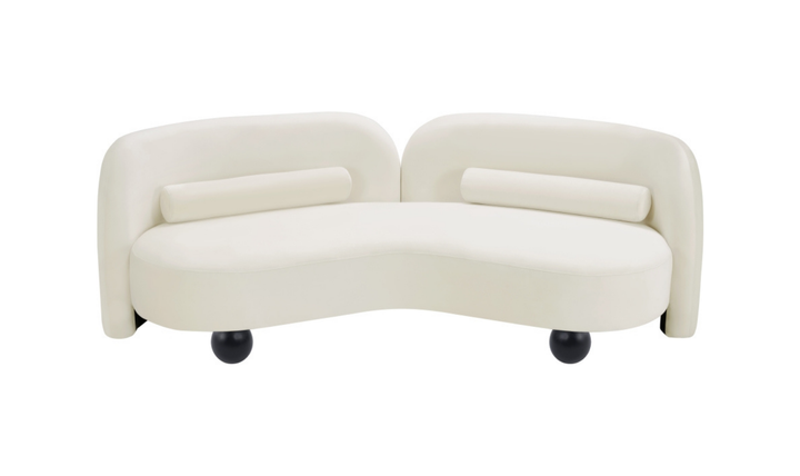 Meridian Furniture Daphne Velvet Fabric Upholstered Sofa
