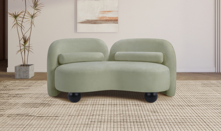 Meridian Furniture Daphne Chenille Fabric Upholstered Loveseat