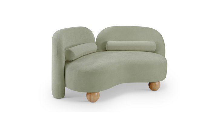 Meridian Furniture Daphne Chenille Fabric Upholstered Loveseat