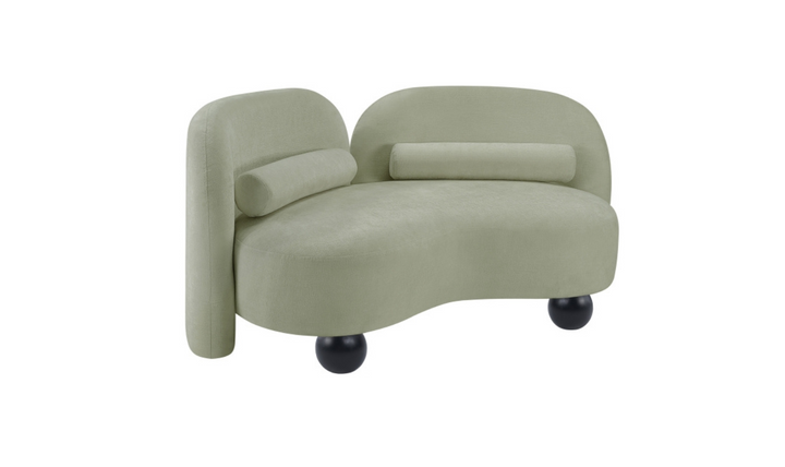 Meridian Furniture Daphne Chenille Fabric Upholstered Loveseat