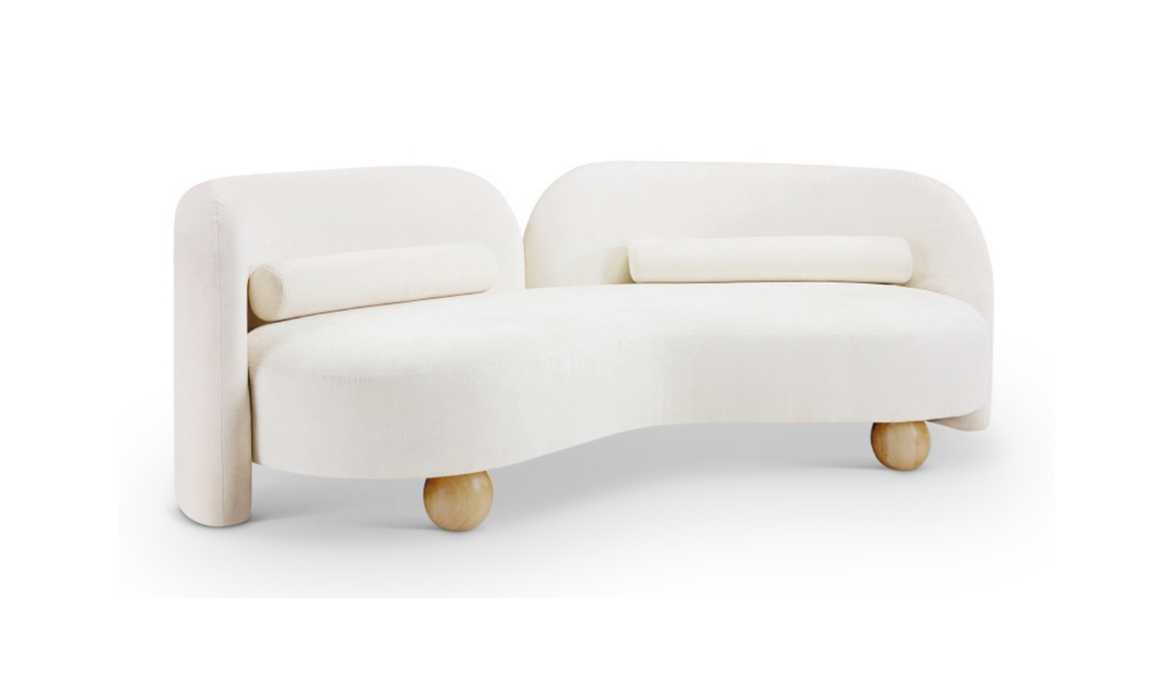 Meridian Furniture Daphne Chenille Fabric Upholstered Sofa