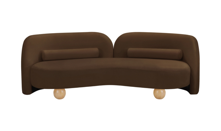 Meridian Furniture Daphne Velvet Fabric Upholstered Sofa