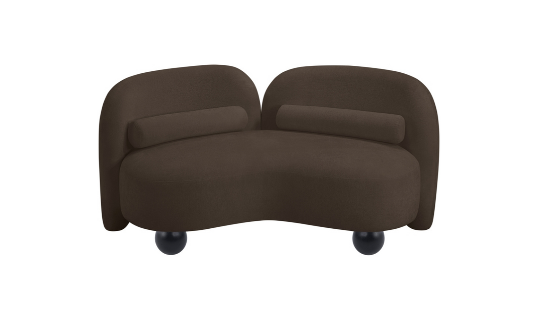 Meridian Furniture Daphne Chenille Fabric Upholstered Loveseat