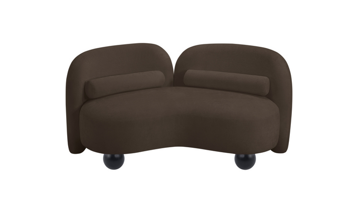 Meridian Furniture Daphne Chenille Fabric Upholstered Loveseat