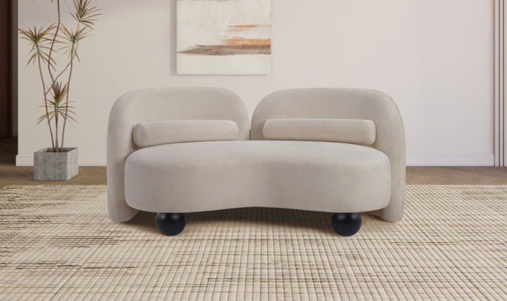 Meridian Furniture Daphne Chenille Fabric Upholstered Loveseat