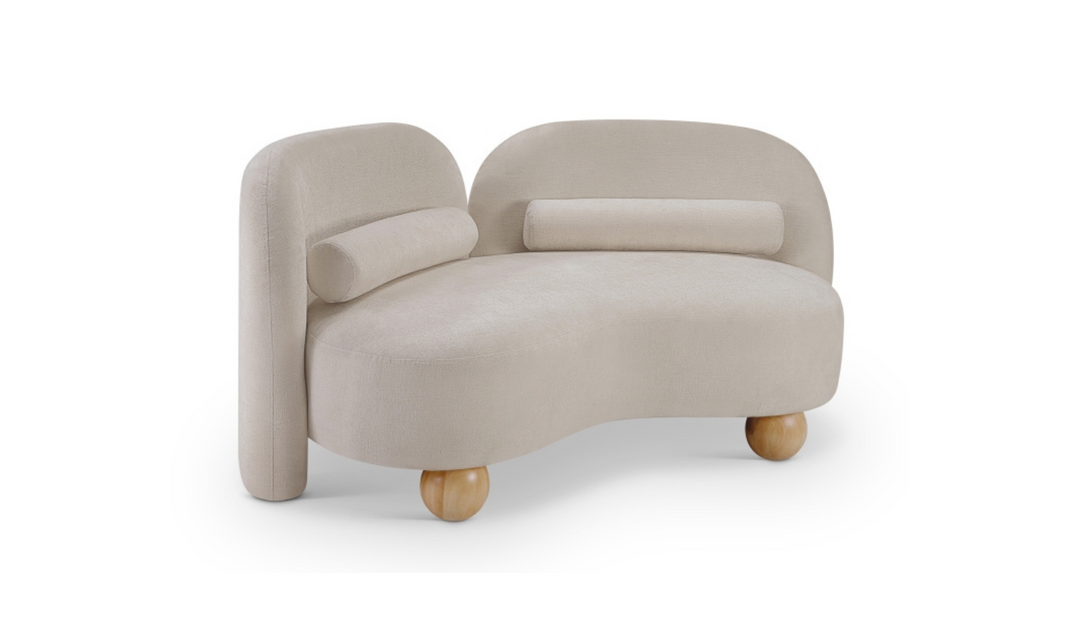 Meridian Furniture Daphne Chenille Fabric Upholstered Loveseat