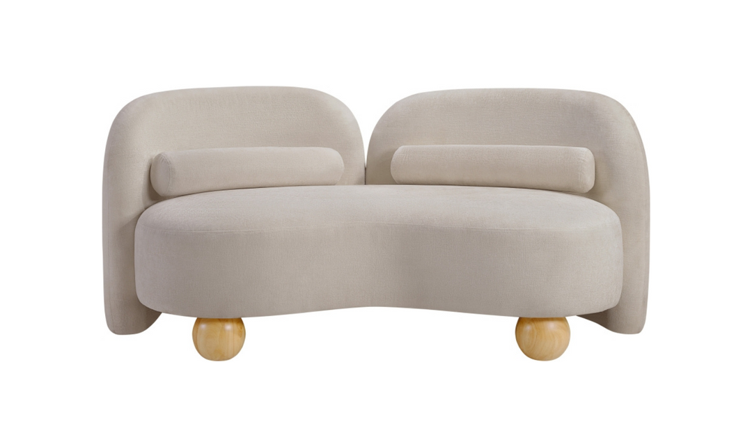 Meridian Furniture Daphne Chenille Fabric Upholstered Loveseat