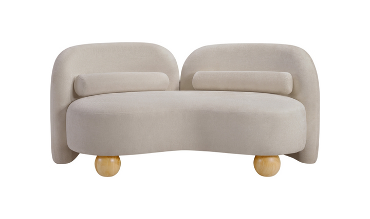 Meridian Furniture Daphne Chenille Fabric Upholstered Loveseat
