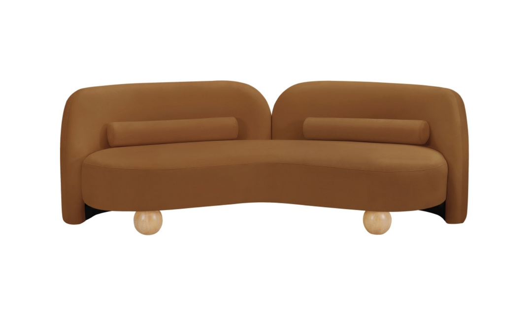 Meridian Furniture Daphne Velvet Fabric Upholstered Sofa