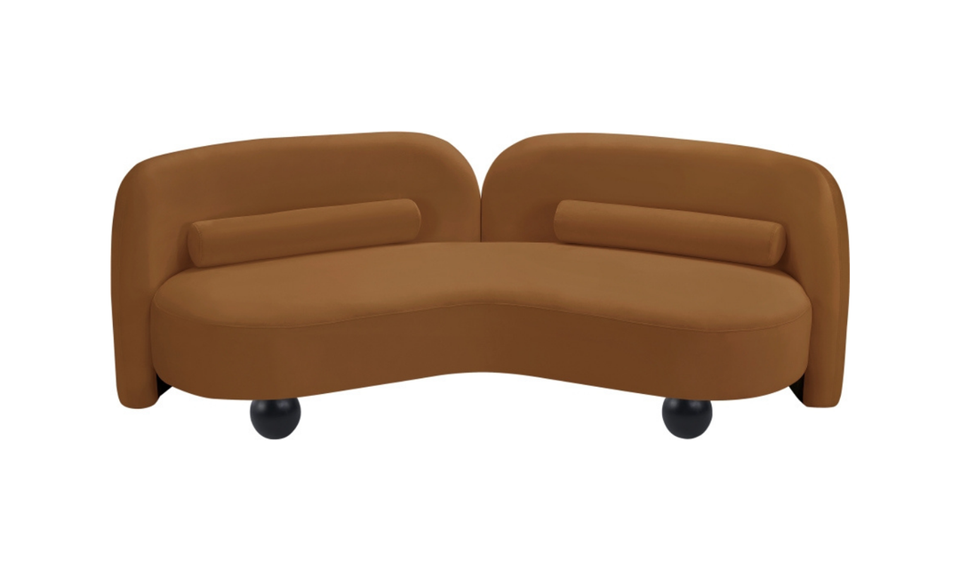 Meridian Furniture Daphne Velvet Fabric Upholstered Sofa