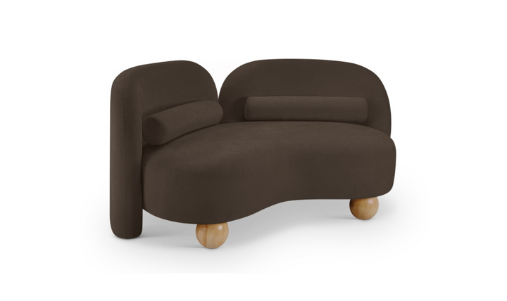 Meridian Furniture Daphne Chenille Fabric Upholstered Loveseat