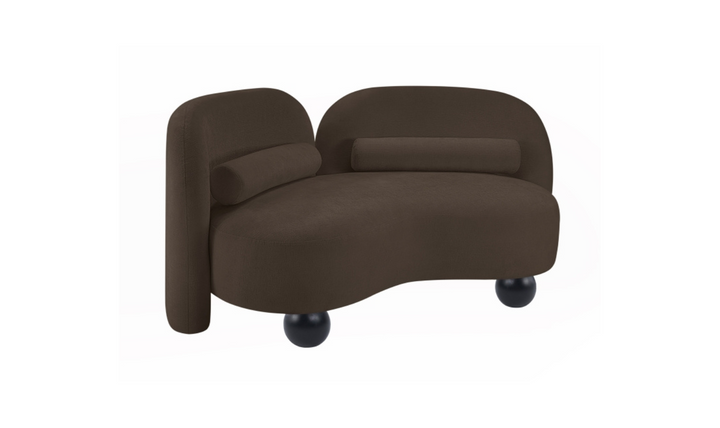 Meridian Furniture Daphne Chenille Fabric Upholstered Loveseat